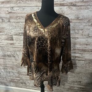 Shear blouse from Fashion Bug.